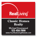 Real Living Replacement Signs ANY 24X24_PER_2C_74 real estate sign