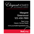 Real Living Replacement Signs ANY 30X24_2C_EH_74 real estate sign