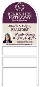 Berkshire Hathaway HomeServices Fine Homes Yard Sign