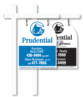 Aluminum or Steel Swing Posts for Prudential Signs